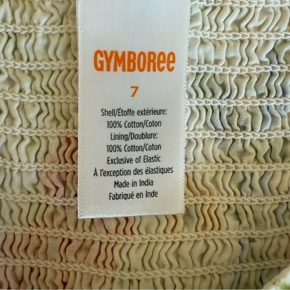 Gymboree Girls Floral Ruffle Dress - Prairie Fields - Bunnys Tail Size 7 - Picture 6 of 7